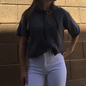 AE Distressed Sweater Top